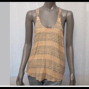 Pink Gray Print Scoop Neck Racerback